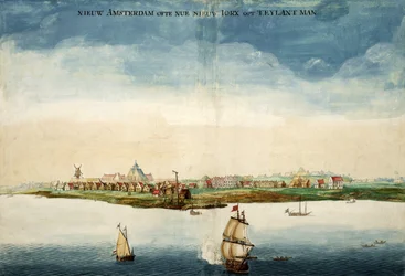Vista, de, nieuw, amsterdão